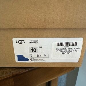 Size 10T Ugg boots. Brand new, never worn. So cute for a boy or a girl!